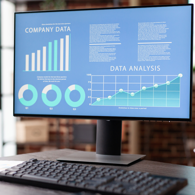 Data Analysis screen